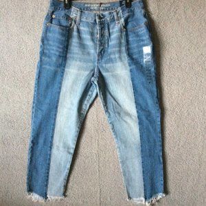 American Eagle Outfitters Denim Vintage High Rise Jeans Womens Size 14 Cropped